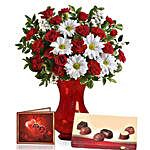Valentine Special Flowers N Chocolates