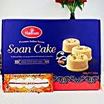 Super Rakhi With Soan Cake