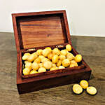 Perfect Salted Macadamia  With Wooden Handmade Carved Box