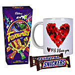 P S I Love You Mug And Chocolates Combo