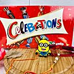 Kids Minions Rakhi Set With Celebration Chocolate