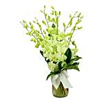 White Singapore Orchid Posy