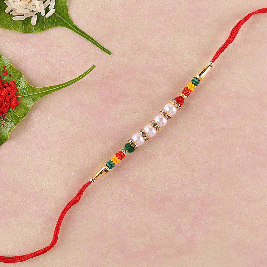 Colourful Lively Beads Rakhi