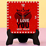 Love Printed Table Clock