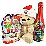 Christmas Kinder Teddy with Kids Champagne