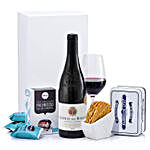 Luxury Red Wine And Sweets Gift