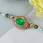 Green Emerald Stone Rakhi BUL