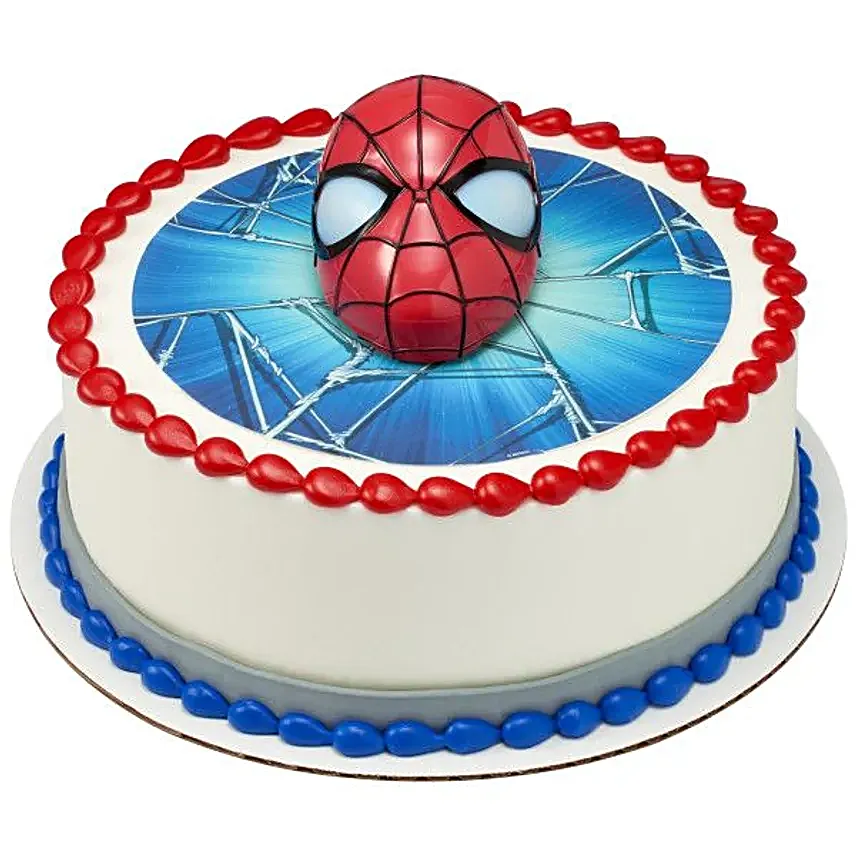 Spider Man Light Up Eyes Chocolate Hazelnut Cake