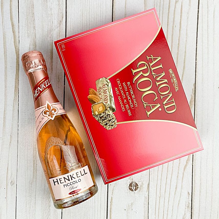 Henkell Rose Sparkling Wine And Almond Roca