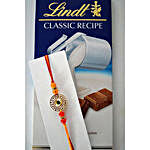 Lindt Chocolate with Floral Centre Rakhi