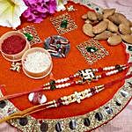Amazing Set Of Two Thali With Almond