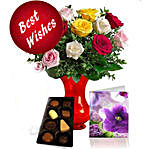 Best Wishes Roses N Chocolates