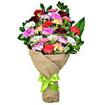 Cheerful Spirit Bouquet Of 24 Carnations