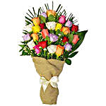 Dramatic Love Bouquet Of 24 Assorted Roses