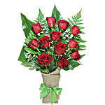 Poetic Love Bouquet Of 12 Red Roses