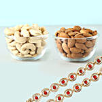 Rudraksha Rakhis And Dry Fruits Healthy Combo