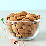 Almonds 100Gms And Bhaiya Bhabhi Rakhi Combo