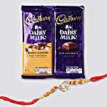 Om Rakhi And Double Cadbury Combo