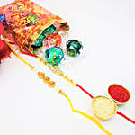 Lindt 10 Pieces And 2 Fancy Rakhis Combo