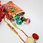 Special Lindt 10 Pieces And 2 Rakhis Combo