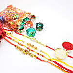 Yummy Lindt 10 Pieces And Rakhi Combo