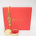 Beautiful Rakhi For Brother In Red Box