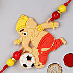 Creative Ganesha Kids Rakhi And 2 Kitkat Chocolates