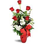 My Heart Love Floral Vase