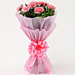 Beautiful 8 Pink Carnations Bouquet
