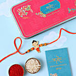 Sneh Devotional Rakhi with Cushion & Mug