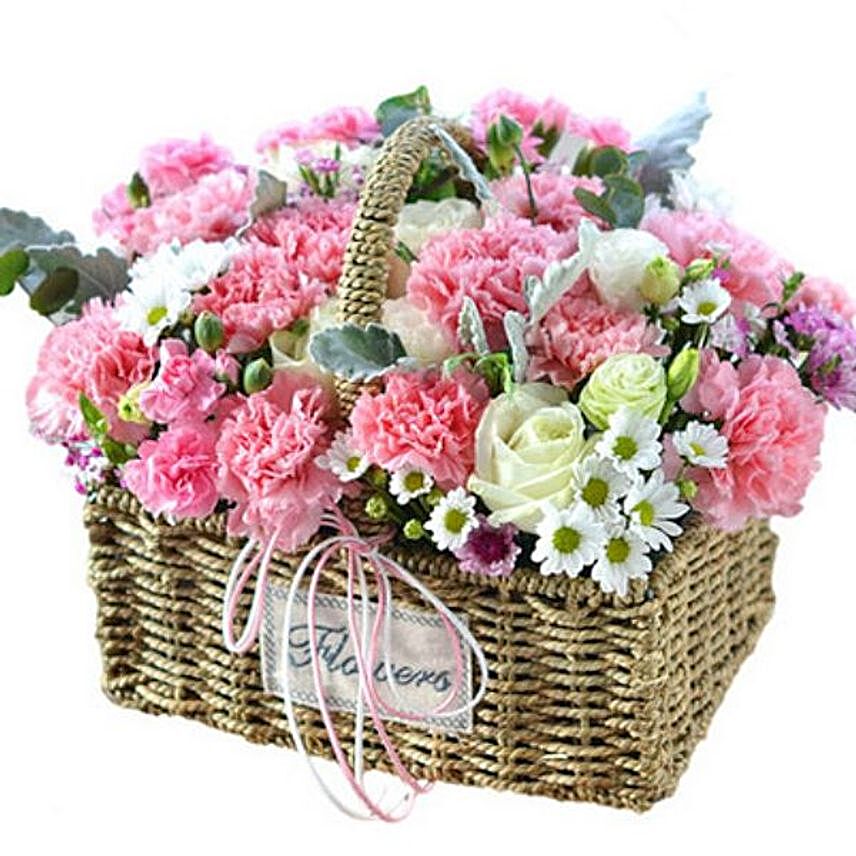 Best Wishes Flower Basket
