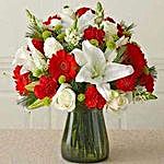 Red n white Vass arrangement  CIN