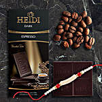 Heidi Espresso Dark Chocolate Rakhi Combo