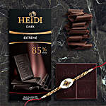 Heidi Extreme Dark Chocolate Rakhi Combo