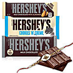 Rakhi And Hersheys Chocolates Combo