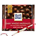 Ritter Chocolates And Rakhi Combo