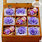 Gorgeous Purple Preserved Roses