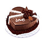 Scrumptious Heart Shaped Chocolate Cake