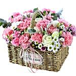 Best Wishes Flower Basket