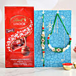Pearl Lumba Rakhi Set And Lindt Lindor Milch Chocolates