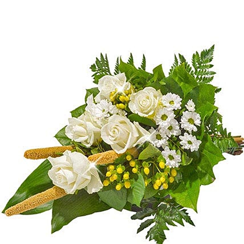 Sympathy Bouquet in White