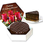 Sacher Cake in sweet gift box Schöne Weihnachtszeit