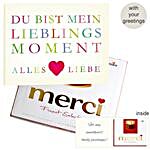 Personal Greeting Card With Merci Lieblingsmoment 250G