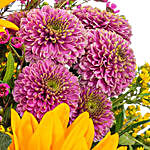 Scintillating Mixed Flowers With Free Vase & Chocolates