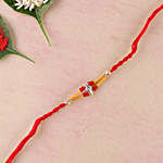 Hand Crafted Red Elegant Rakhi Thread