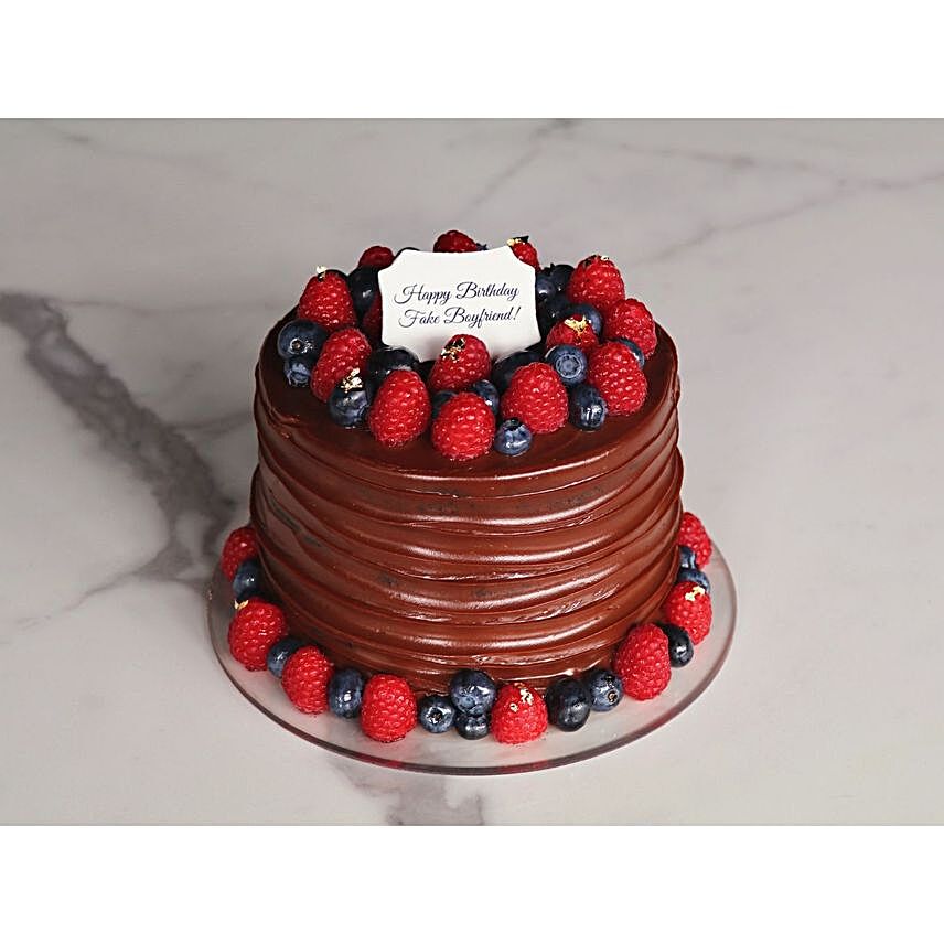 Moist Chocolate Berry Cake