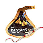 Kisses Milk Chocolates And Rakhi Combo