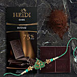 Heidi Intense Dark Chocolate Rakhi Combo