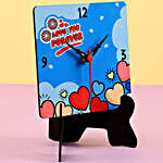 Forever Love Table Clock