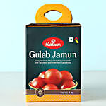 Yummy Gulab Jamun Combo With 2 Rakhis